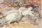 John Singer Sargent Violet Sleeping USA oil painting artist